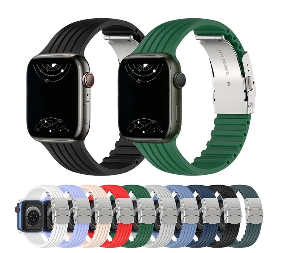 Pbuddy silicon Buckle Band for Apple Watch 4/5/6/7/8/9 Se ultra 38/40/41mm Pbuddy silicon Buckle Band for Apple Watch 4/5/6/7/8/9 Se ultra 38/40/41mm